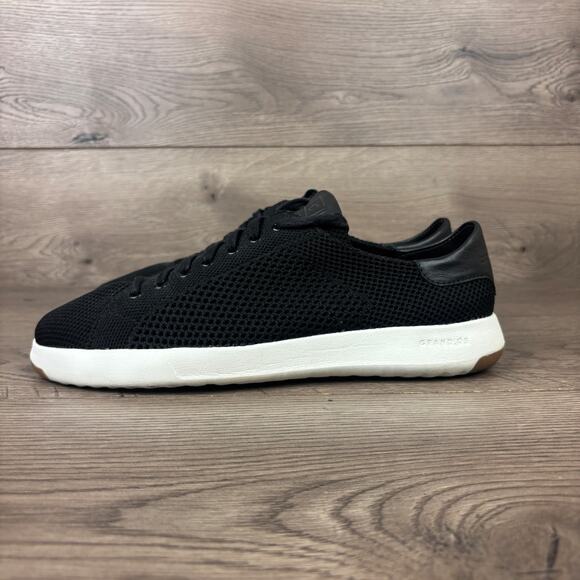 Cole Haan GrandPro Stitchlite Tennis Sneakers Mens 9.5 Black Optic White Lace Up - Picture 6 of 13